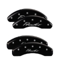 Picture of MGP 4 Caliper Covers Engraved Front & Rear Prowler Black finish silver ch