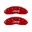 Picture of MGP Front set 2 Caliper Covers Engraved Front JEEP Red finish silver ch