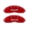Picture of MGP Front set 2 Caliper Covers Engraved Front GMC Red finish silver ch