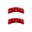 Picture of MGP 4 Caliper Covers Engraved Front Pontiac Engraved Rear Arrow Red finish silver ch