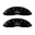 Picture of MGP Front set 2 Caliper Covers Engraved Front Oval logo-Ford Black finish silver ch