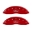 Picture of MGP Front set 2 Caliper Covers Engraved Front Oval logo-Ford Red finish silver ch