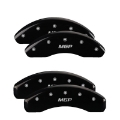 Picture of MGP 4 Caliper Covers Engraved Front & Rear MGP Black finish silver ch