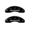 Picture of MGP Front set 2 Caliper Covers Engraved Front Honda Black finish silver ch