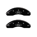 Picture of MGP Front set 2 Caliper Covers Engraved Front Oval logo-Ford Black finish silver ch