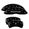 Picture of MGP 4 Caliper Covers 98-02 Pontiac Firebird Ex WS6 Front Pontiac Rear Arrow Blk Finish Silver Char