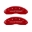 Picture of MGP 4 Caliper Covers Engraved Front Mustang Engraved Rear Pony Red finish silver ch