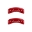 Picture of MGP 4 Caliper Covers Engraved Front & Rear Acura Red finish silver ch