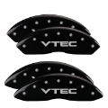 Picture of MGP 4 Caliper Covers Engraved Front & Rear Vtech Black finish silver ch