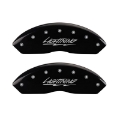 Picture of MGP 4 Caliper Covers Engraved Front & Rear Lightning Black finish silver ch
