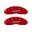 Picture of MGP 4 Caliper Covers Engraved Front & Rear Lightning Red finish silver ch