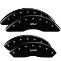 Picture of MGP 4 Caliper Covers Engraved Front & Rear GMC Black finish silver ch