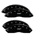 Picture of MGP 4 Caliper Covers Engraved Front & Rear MGP Black finish silver ch
