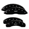 Picture of MGP 4 Caliper Covers Engraved Front & Rear MGP Black finish silver ch