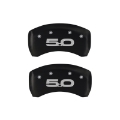Picture of MGP 4 Caliper Covers Engraved Front & Rear MGP Black finish silver ch