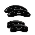 Picture of MGP 4 Caliper Covers Engraved Front & Rear MGP Black finish silver ch