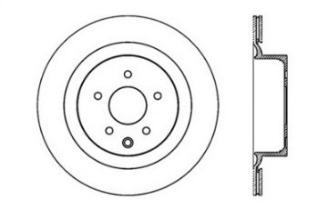 Picture of StopTech Infiniti G37 - Nissan 370Z SportStop Slotted & Drilled Rear Left Rotor