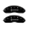 Picture of MGP 4 Caliper Covers Engraved Front Lincoln Engraved Rear Star logo Black finish silver ch