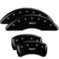 Picture of MGP 4 Caliper Covers Engraved Front & Rear MGP Black finish silver ch