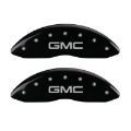 Picture of MGP 4 Caliper Covers Engraved Front & Rear GMC Black finish silver ch