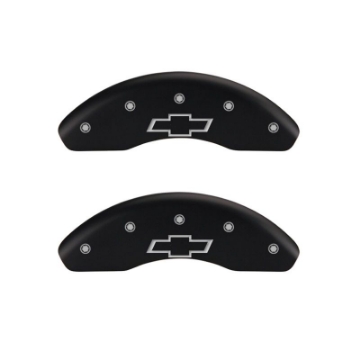 Picture of MGP 4 Caliper Covers Engraved Front Gen 2-Viper Engraved Rear Gen 2-Snake Black finish silver ch