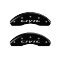 Picture of MGP 4 Caliper Covers Engraved Front Civic Engraved Rear 2015-CIVIC Black finish silver ch