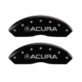 Picture of MGP 4 Caliper Covers Engraved Front Acura Engraved Rear RSX Black finish silver ch