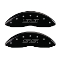 Picture of MGP 4 Caliper Covers Engraved Front & Rear Avalanche style-SS Black finish silver ch