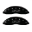 Picture of MGP 4 Caliper Covers Engraved Front & Rear Avalanche style-SS Black finish silver ch