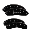 Picture of MGP 4 Caliper Covers Engraved Front & Rear MGP Black finish silver ch