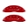 Picture of MGP 4 Caliper Covers Engraved Front & Rear With stripes-Dodge Red finish silver ch