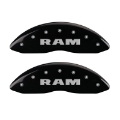 Picture of MGP 4 Caliper Covers Engraved Front & Rear RAM Black finish silver ch