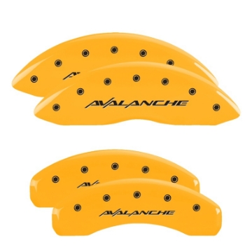 Picture of MGP 4 Caliper Covers Engraved Front & Rear RAM Black finish silver ch