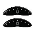 Picture of MGP 4 Caliper Covers Engraved Front RAM Engraved Rear RAMHEAD Black finish silver ch