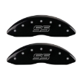Picture of MGP 4 Caliper Covers Engraved Front & Rear Trailblazer style-SS Black finish silver ch