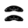 Picture of MGP 4 Caliper Covers Engraved Front & Rear Acura Black finish silver ch