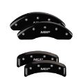 Picture of MGP 4 Caliper Covers Engraved Front & Rear MGP Black finish silver ch