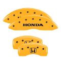 Picture of MGP 4 Caliper Covers Engraved Front & Rear Vtech Red finish silver ch
