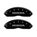 Picture of MGP 4 Caliper Covers Engraved Front Honda Engraved Rear H Logo Black finish silver ch