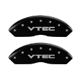Picture of MGP 4 Caliper Covers Engraved Front & Rear Vtech Black finish silver ch