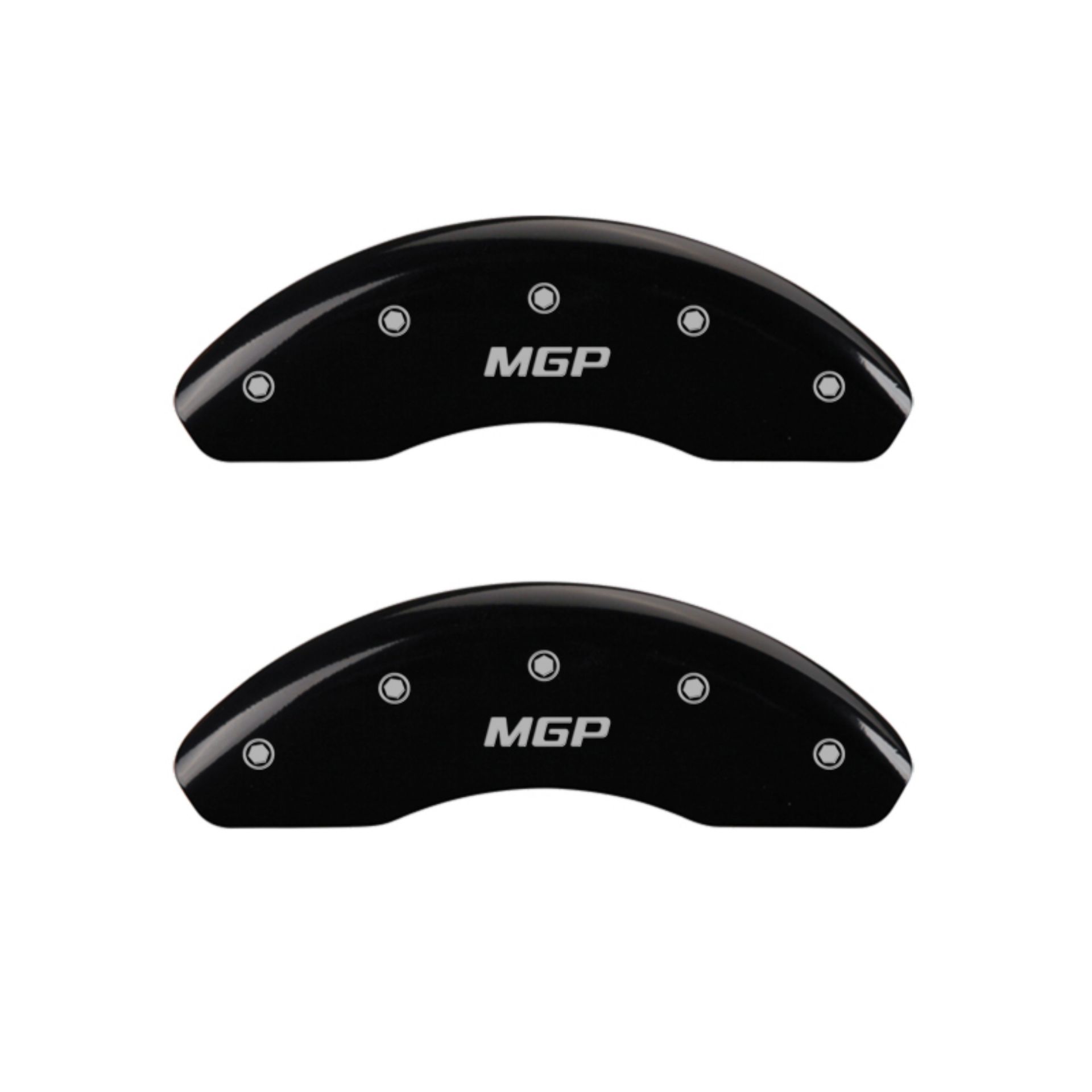 Picture of MGP 4 Caliper Covers Engraved Front & Rear MGP Black finish silver ch