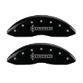 Picture of MGP 4 Caliper Covers Engraved Front Lincoln Engraved Rear Star logo Black finish silver ch