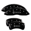 Picture of MGP 4 Caliper Covers Engraved Front & Rear MGP Black finish silver ch