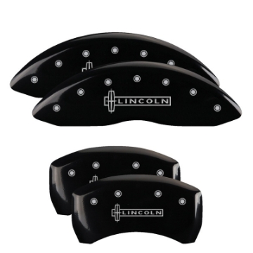 Picture of MGP 4 Caliper Covers Engraved Front & Rear MGP Black finish silver ch