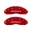 Picture of MGP 4 Caliper Covers Engraved Front & Rear Honda Red finish silver ch