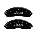 Picture of MGP 4 Caliper Covers Engraved Front & Rear JEEP Black finish silver ch