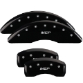 Picture of MGP 4 Caliper Covers Engraved Front & Rear JEEP Black finish silver ch