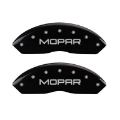 Picture of MGP 4 Caliper Covers Engraved Front & Rear MOPAR Black finish silver ch