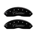 Picture of MGP 4 Caliper Covers Engraved Front Cursive-Cadillac Engraved Rear CTS4 Black finish silver ch