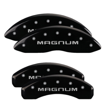Picture of MGP 4 Caliper Covers Engraved Front & Rear SRT4 Red finish silver ch
